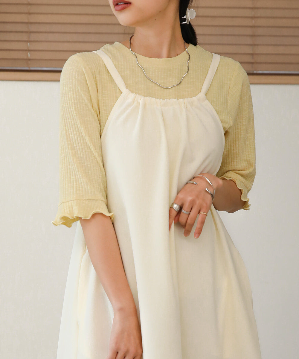 Bab ポンチホルターネックキャミワンピース