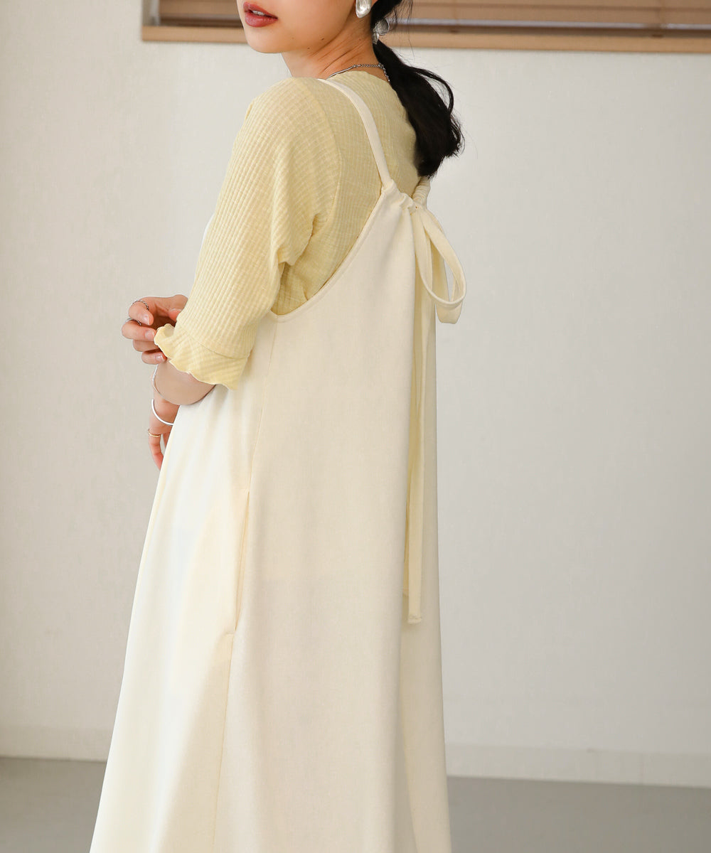 Bab ポンチホルターネックキャミワンピース