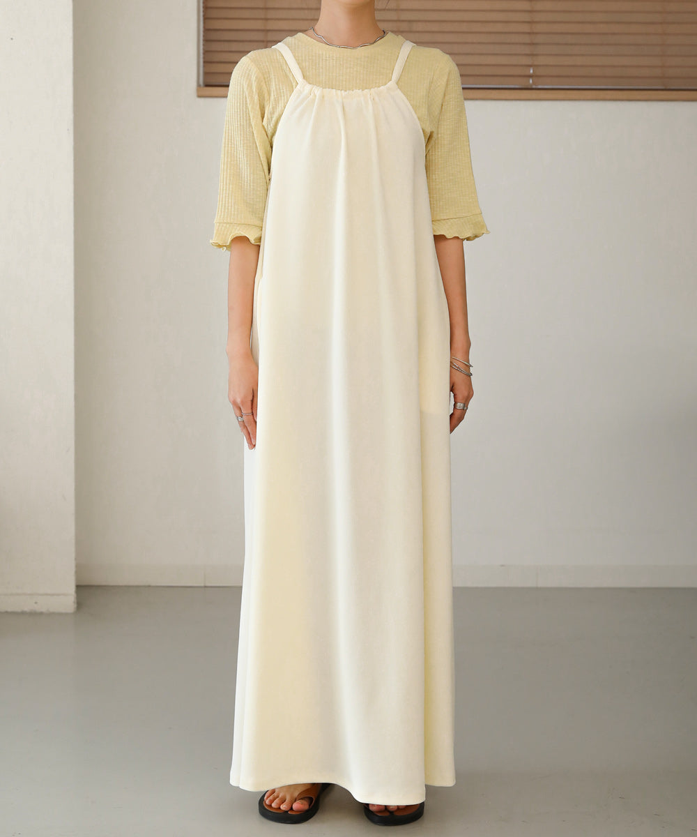 Bab ポンチホルターネックキャミワンピース