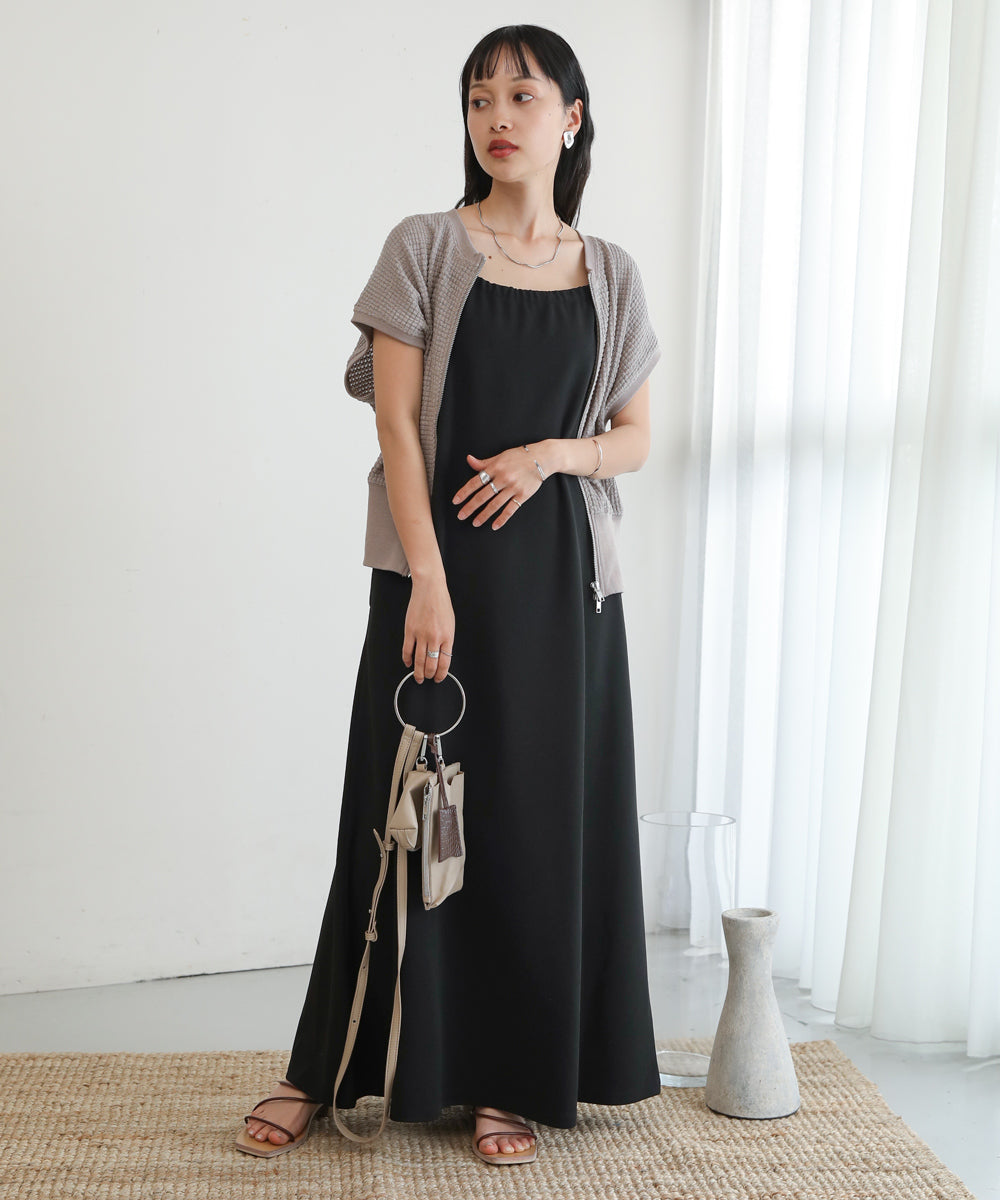 Bab ポンチホルターネックキャミワンピース