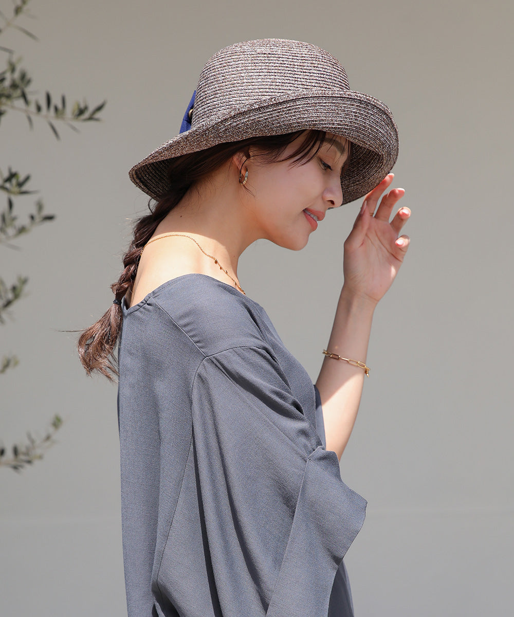 BouJeloud リボンブレードハット