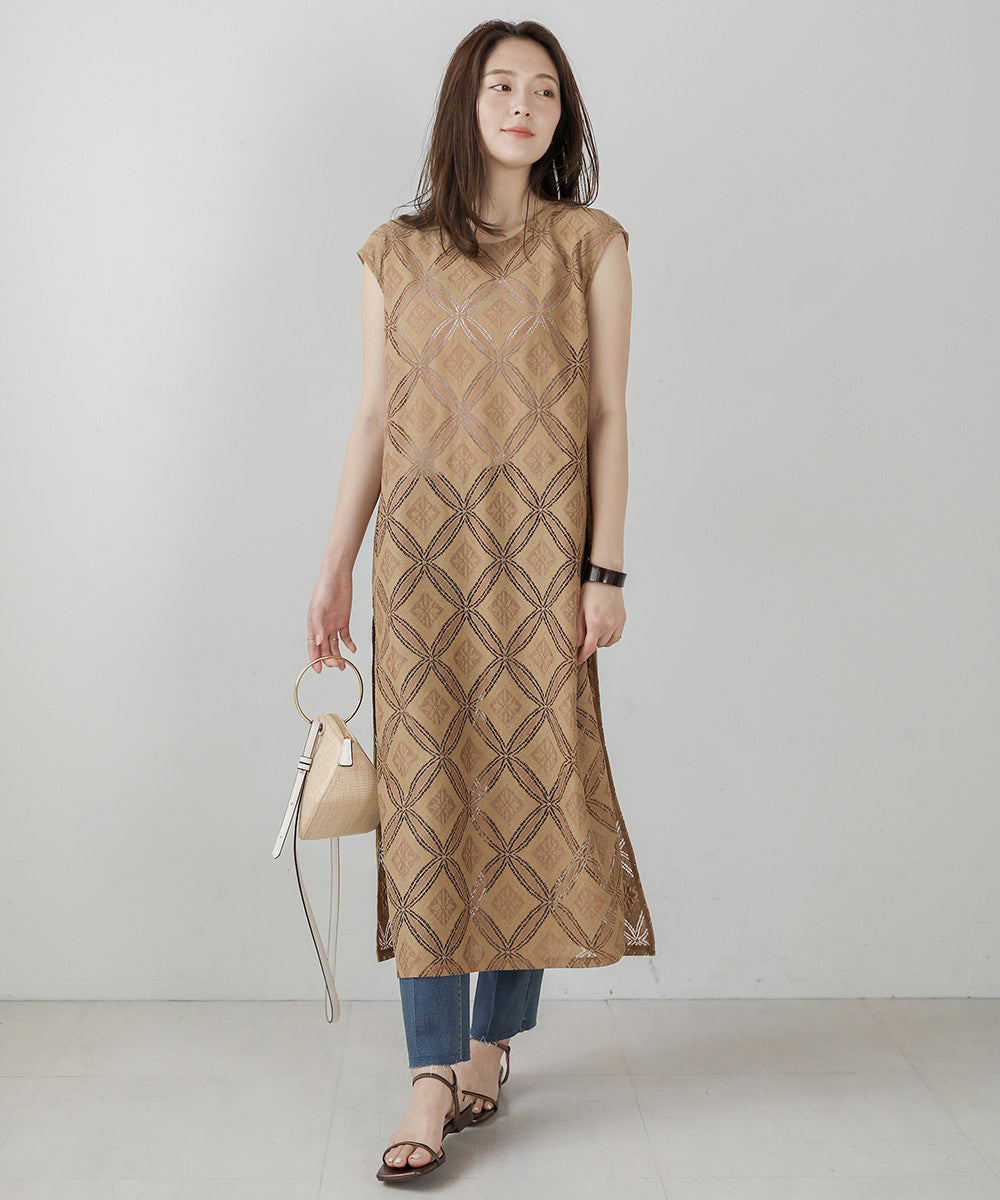 サークルレースレイヤードワンピース