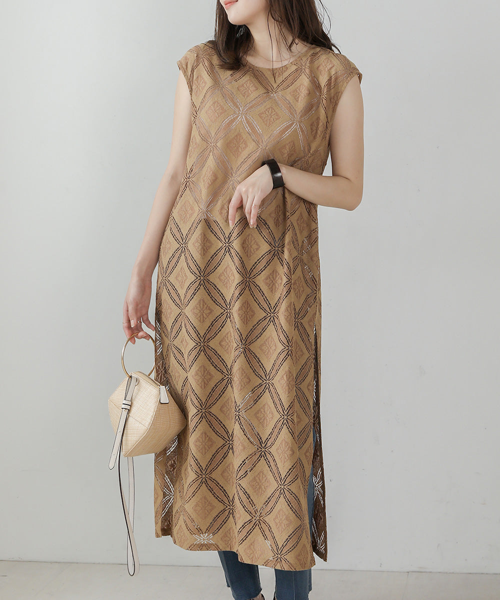 サークルレースレイヤードワンピース