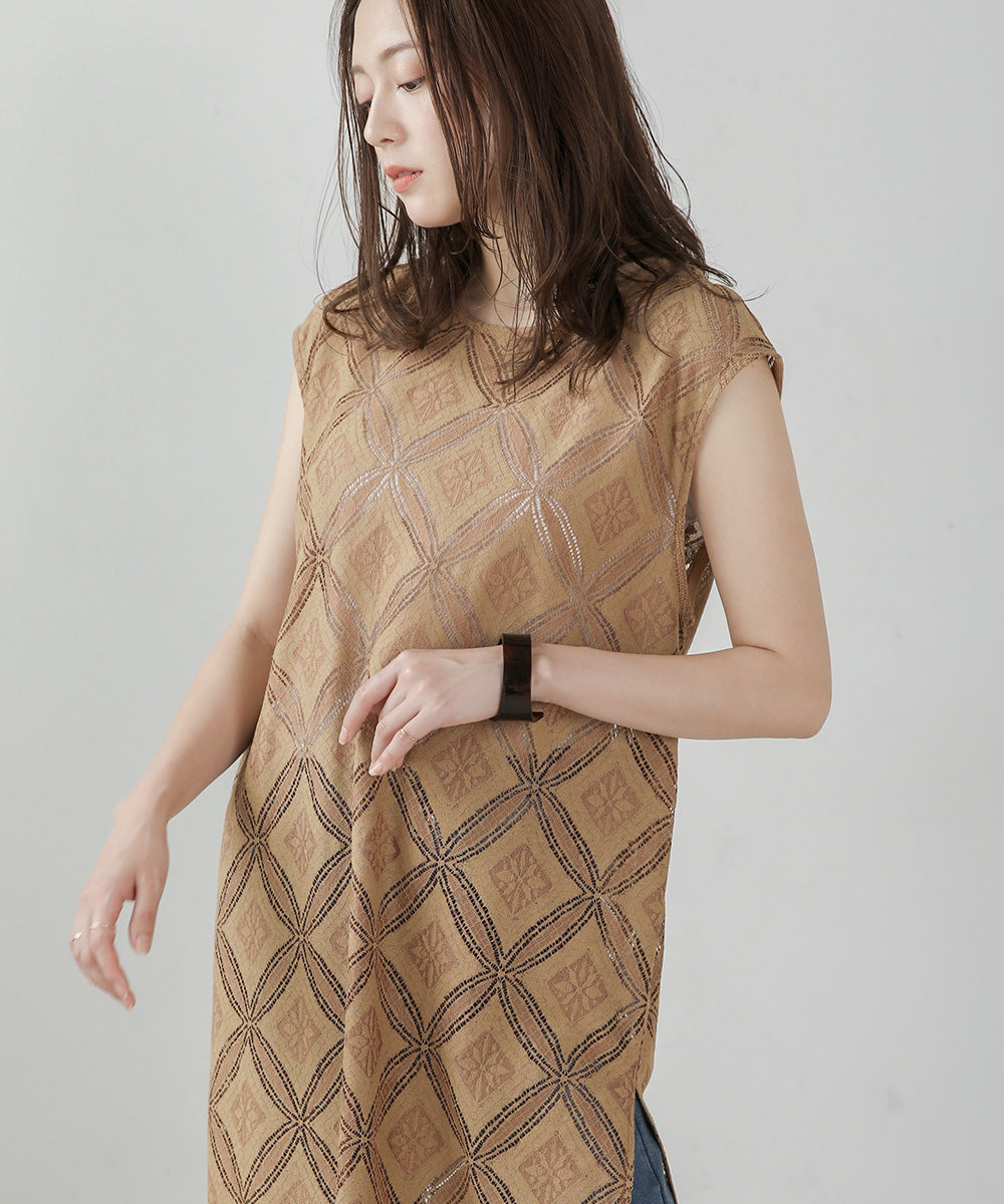 サークルレースレイヤードワンピース