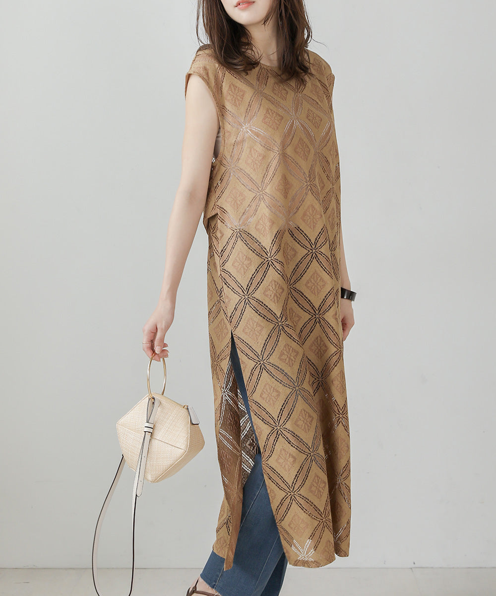 サークルレースレイヤードワンピース