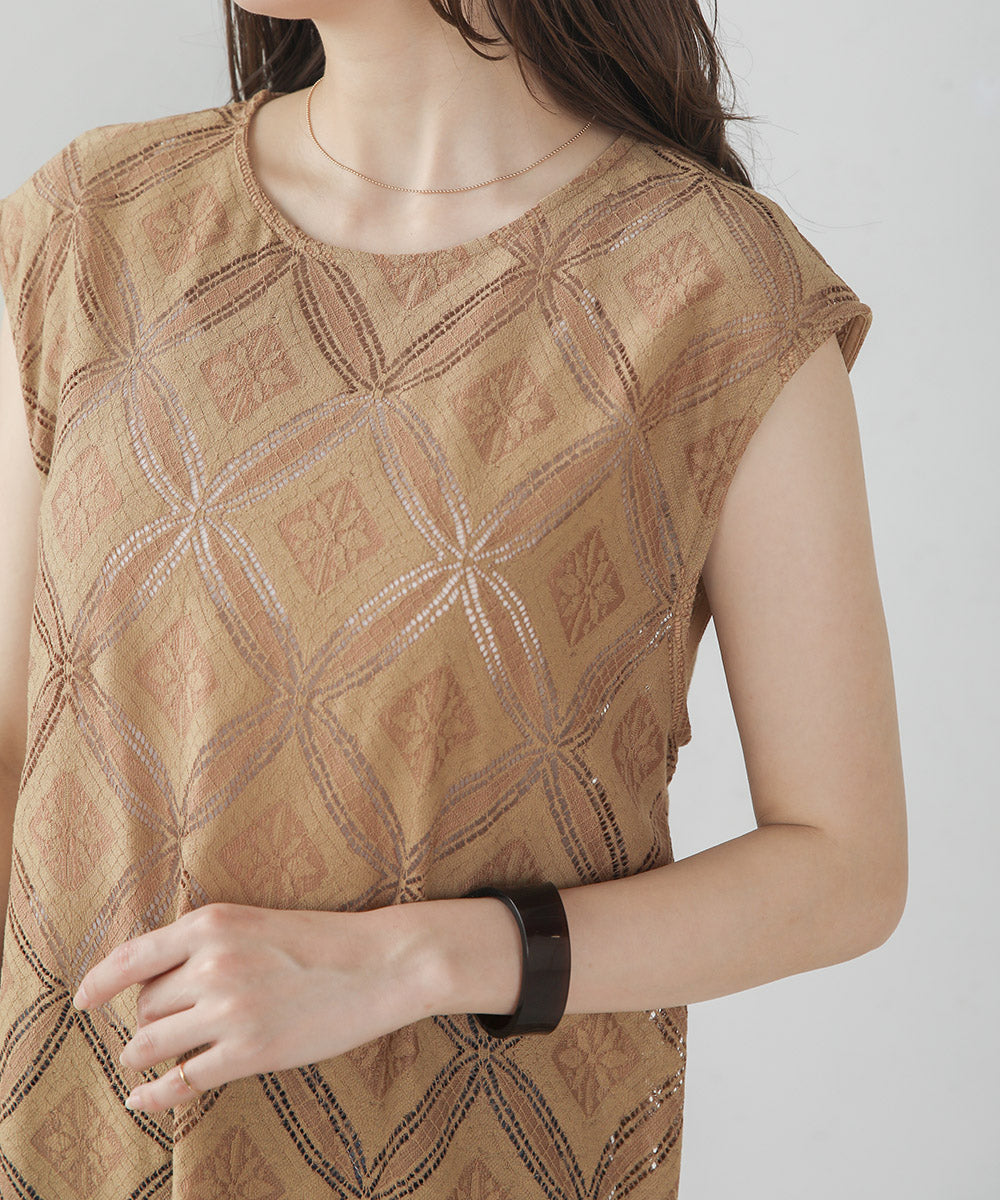 サークルレースレイヤードワンピース