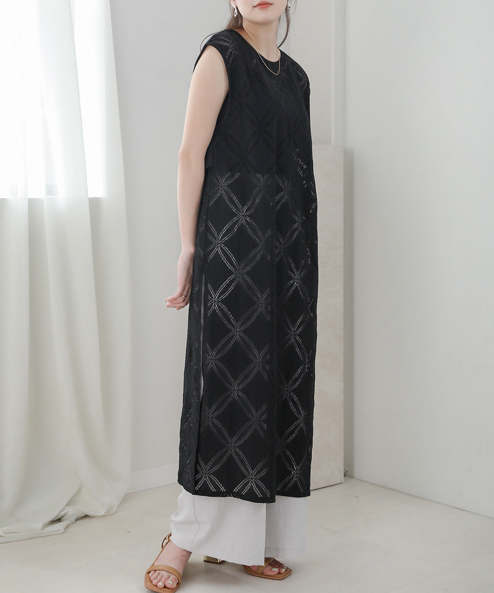 サークルレースレイヤードワンピース