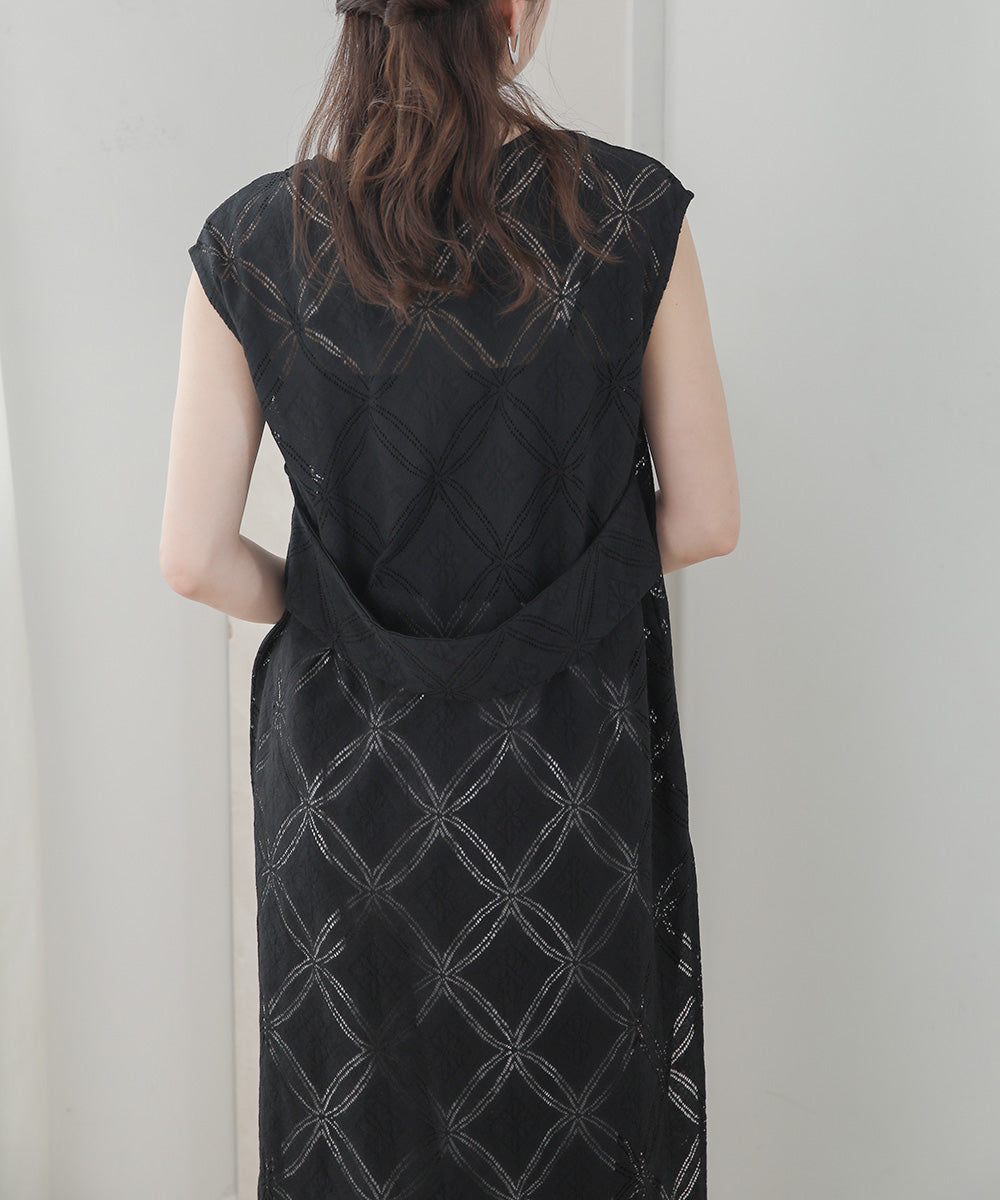 サークルレースレイヤードワンピース