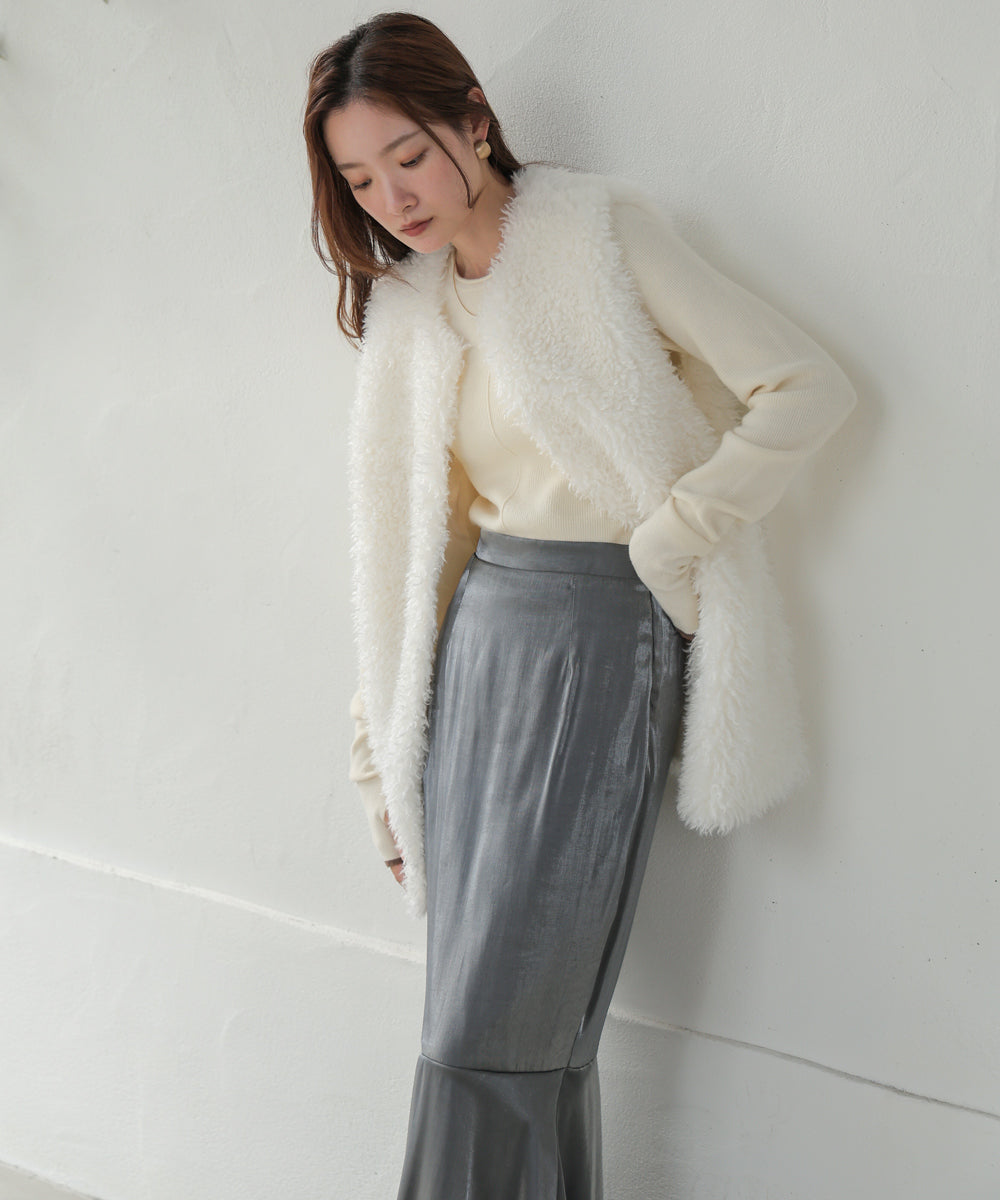 ロングプードルエコファーベスト