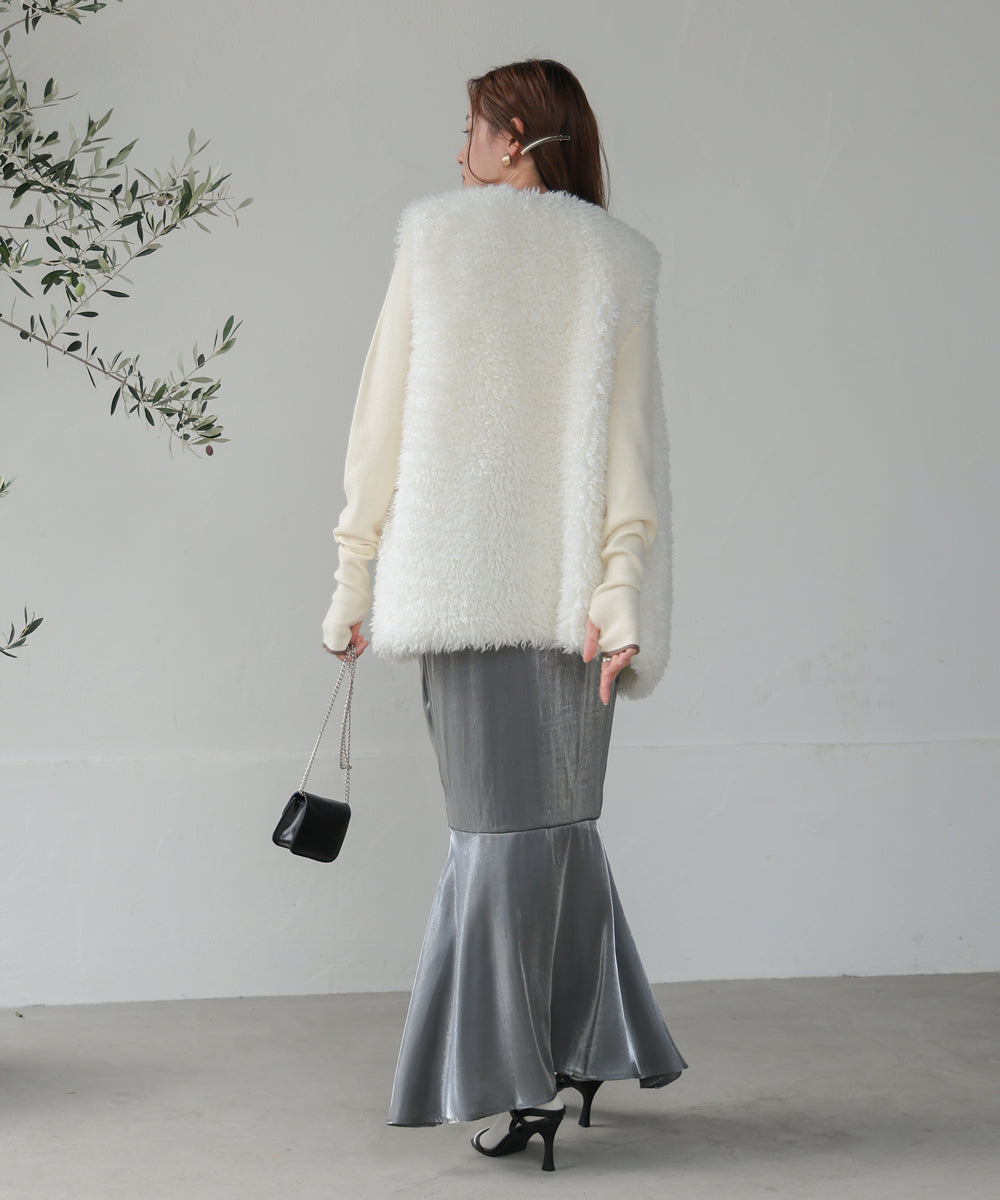 ロングプードルエコファーベスト