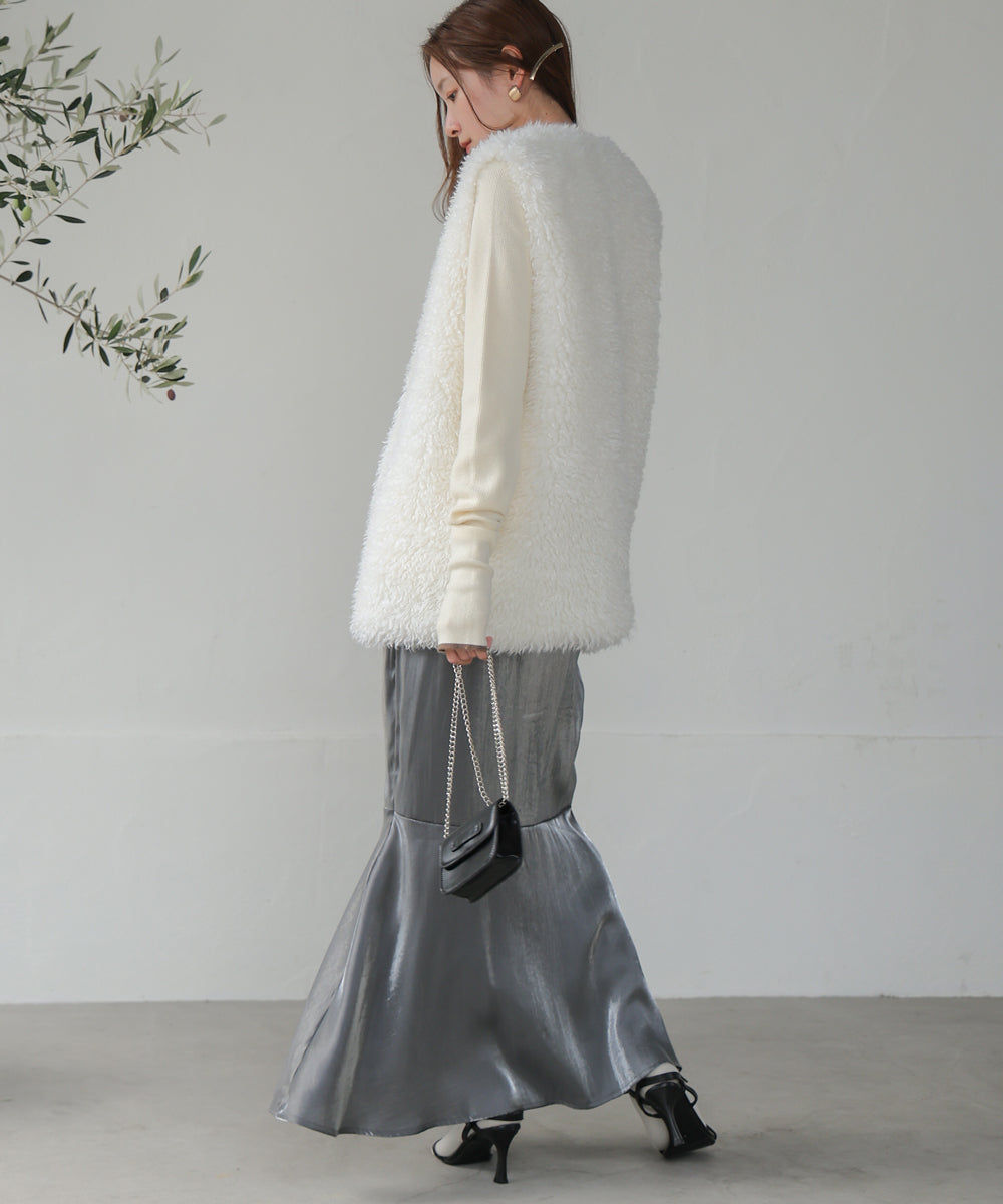 ロングプードルエコファーベスト