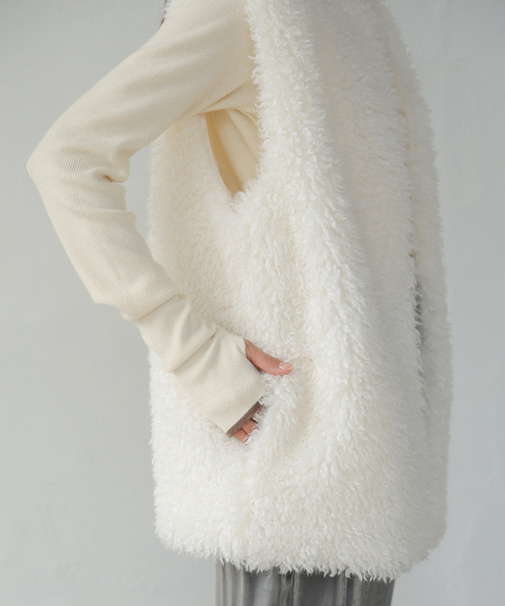 ロングプードルエコファーベスト