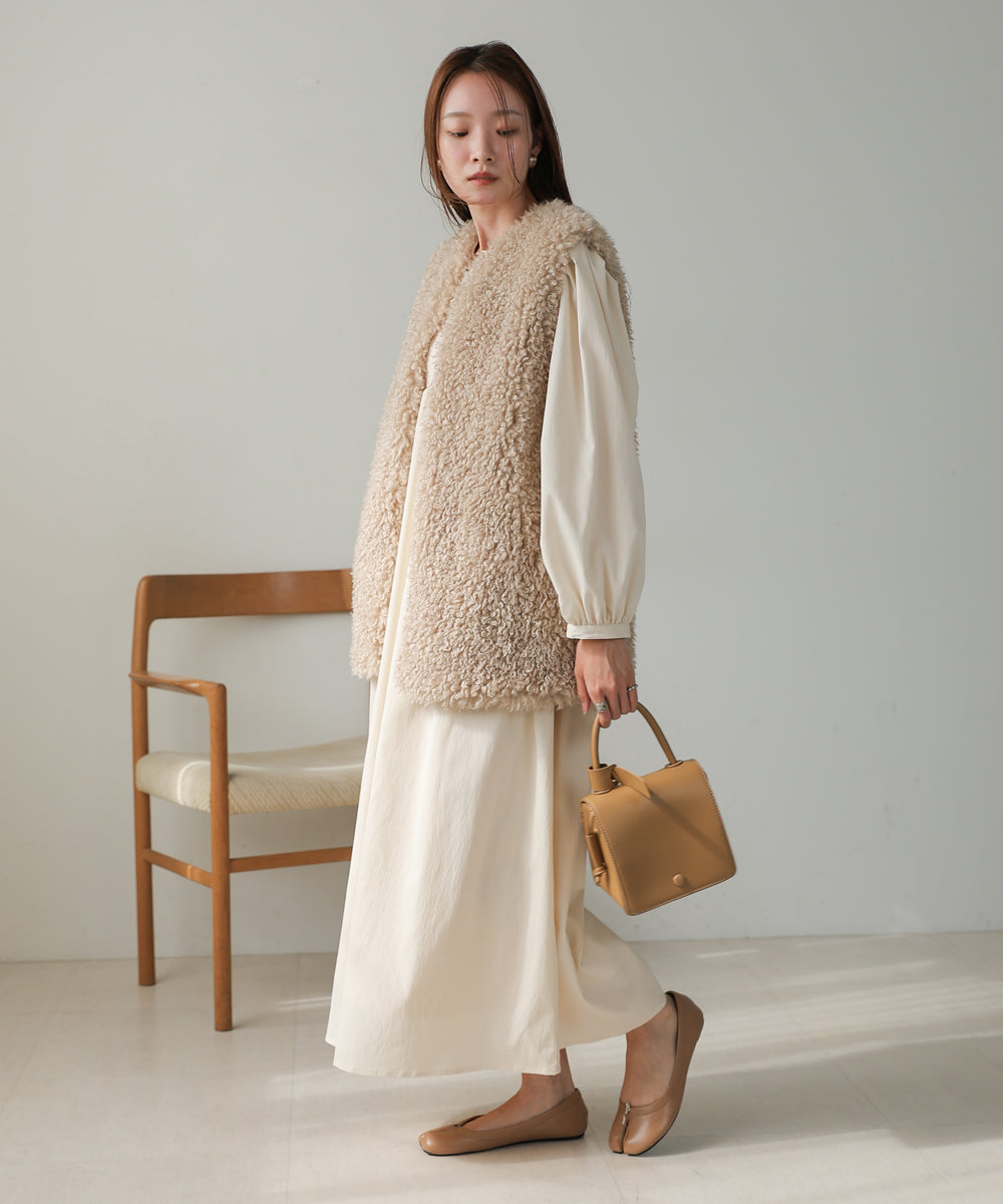 ロングプードルエコファーベスト