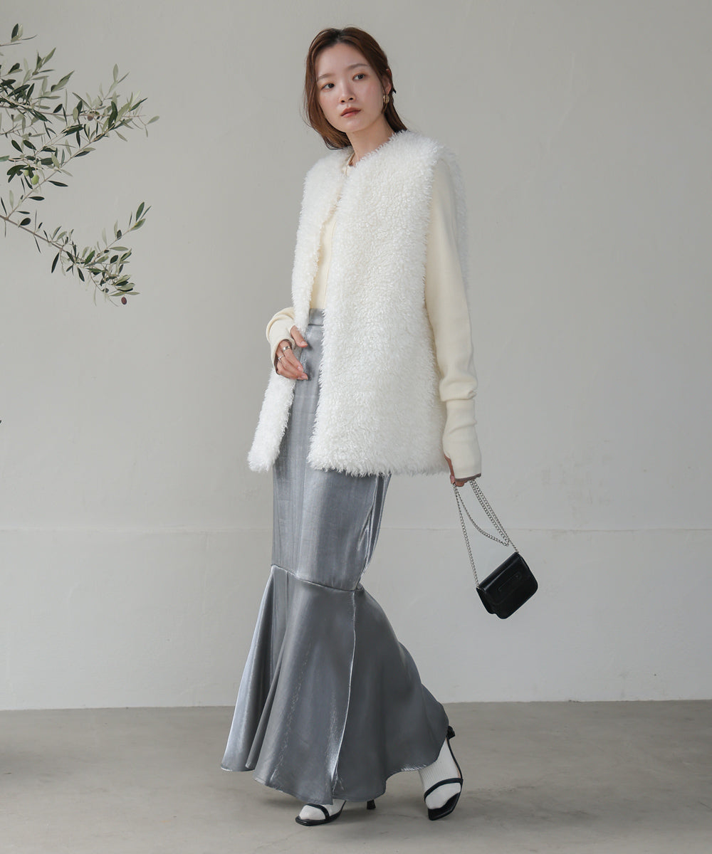 ロングプードルエコファーベスト