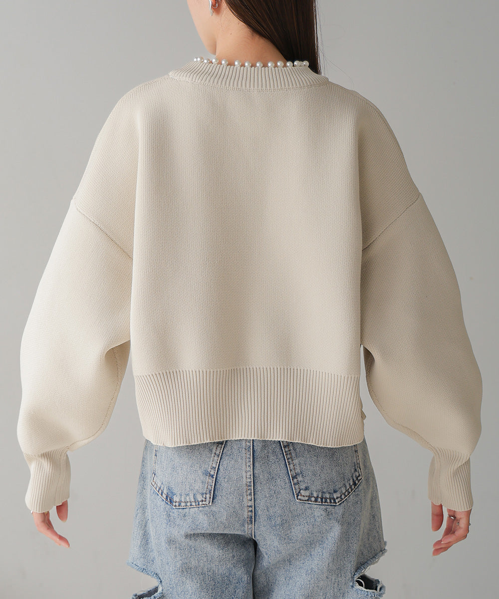 Bab パールニットプルオーバー