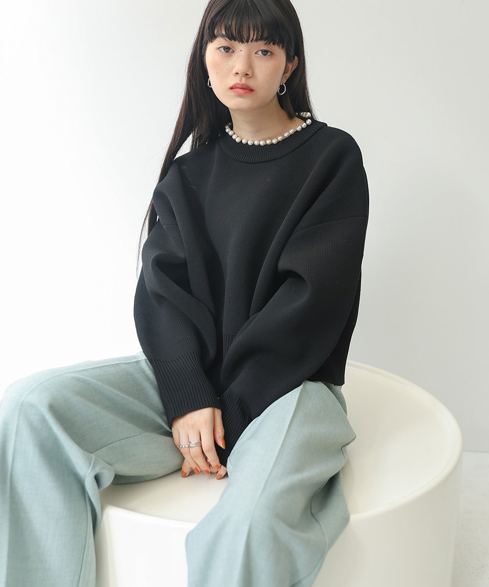 Bab パールニットプルオーバー