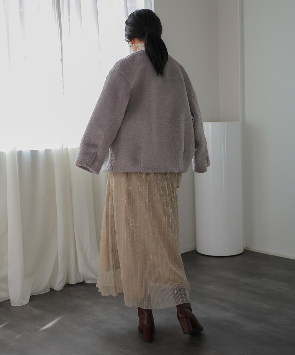 ラメチュールプリーツスカート