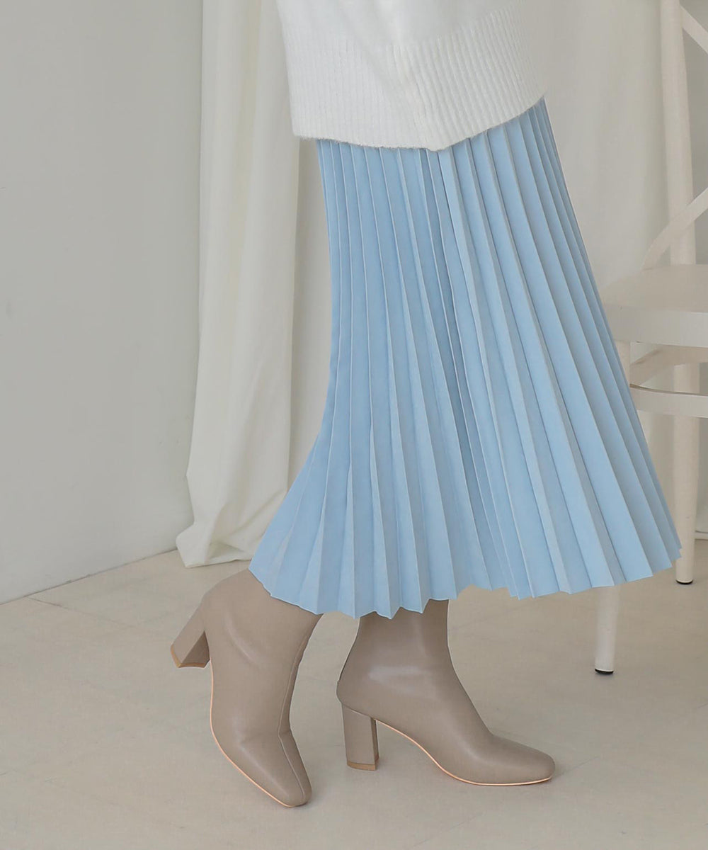 ピーチアコーディオンプリーツスカート