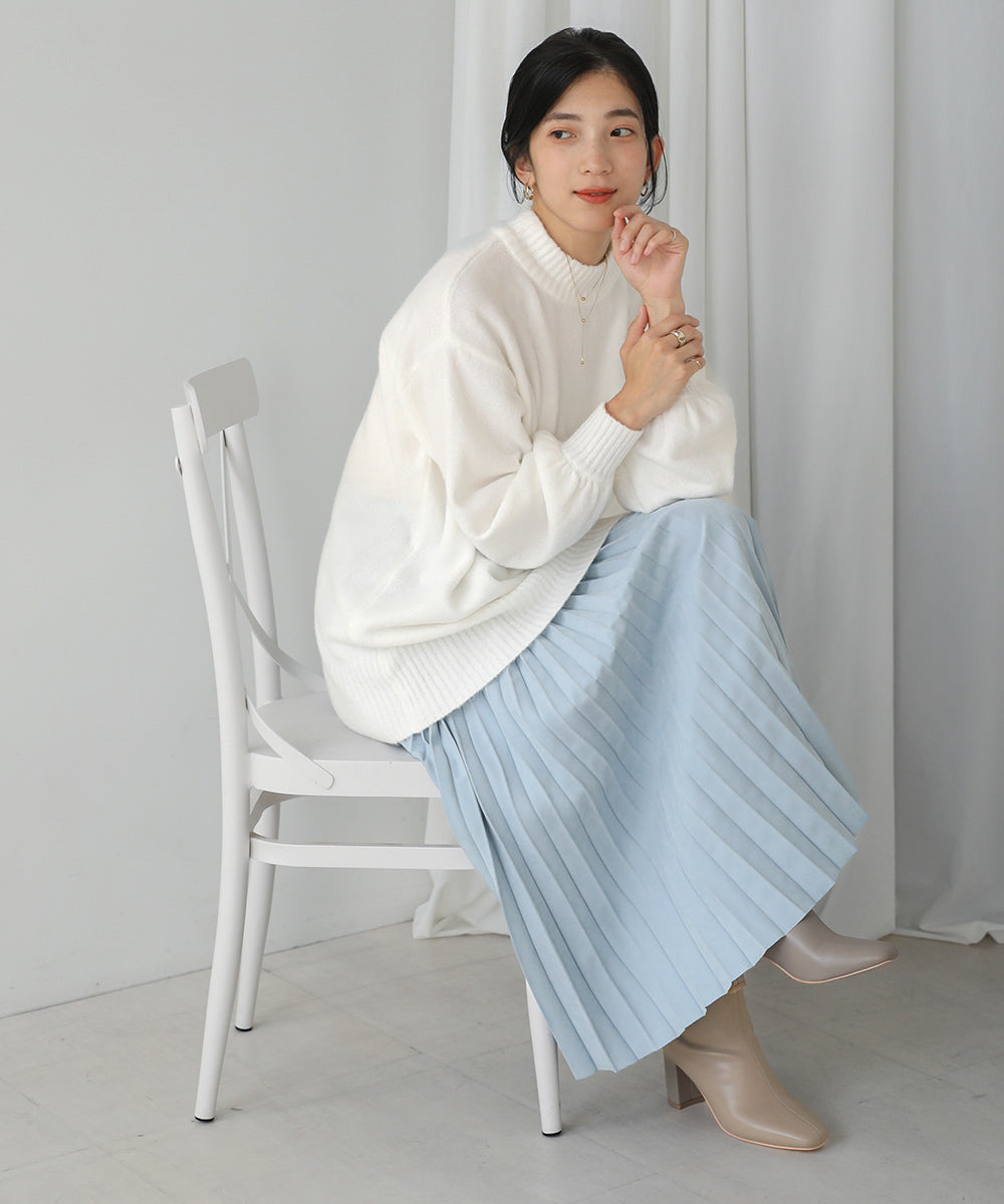 ピーチアコーディオンプリーツスカート