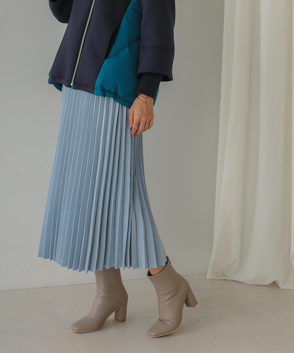 ピーチアコーディオンプリーツスカート