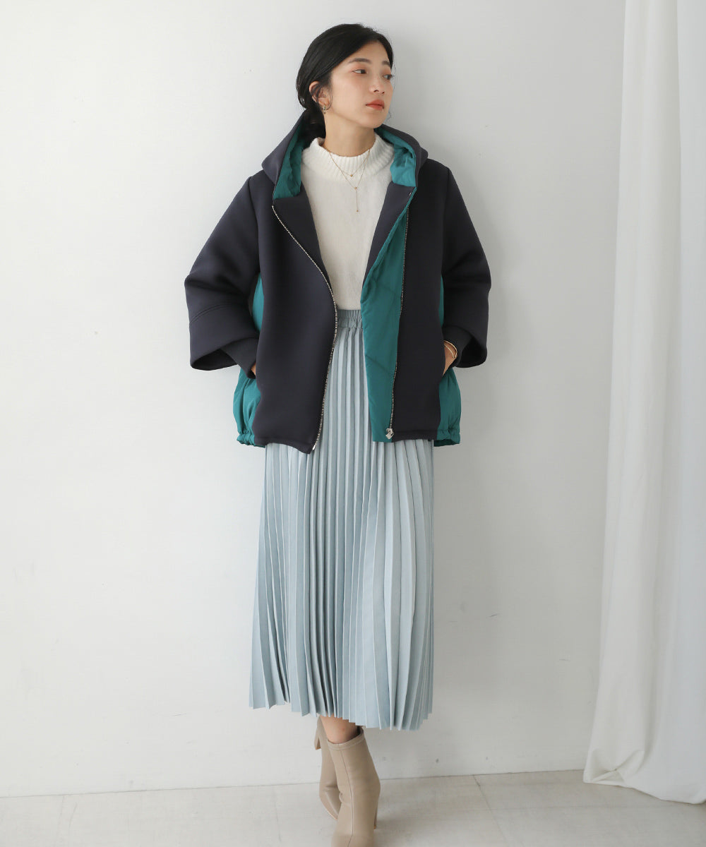 ピーチアコーディオンプリーツスカート