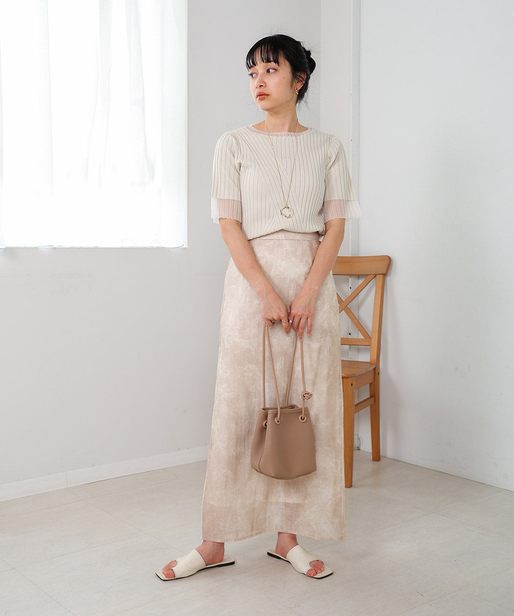 ニュアンスマーブルIラインスカート