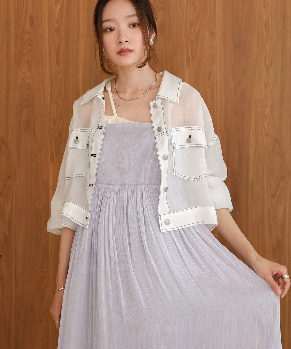 シアーシャツブルゾン