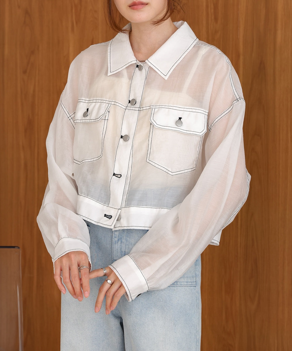 シアーシャツブルゾン