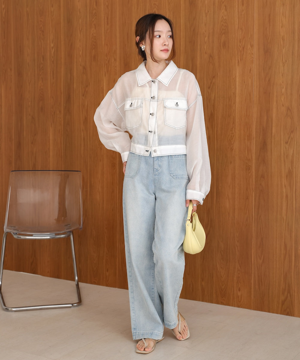 シアーシャツブルゾン