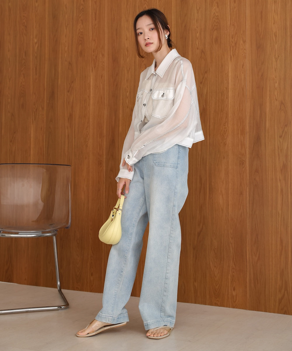 シアーシャツブルゾン