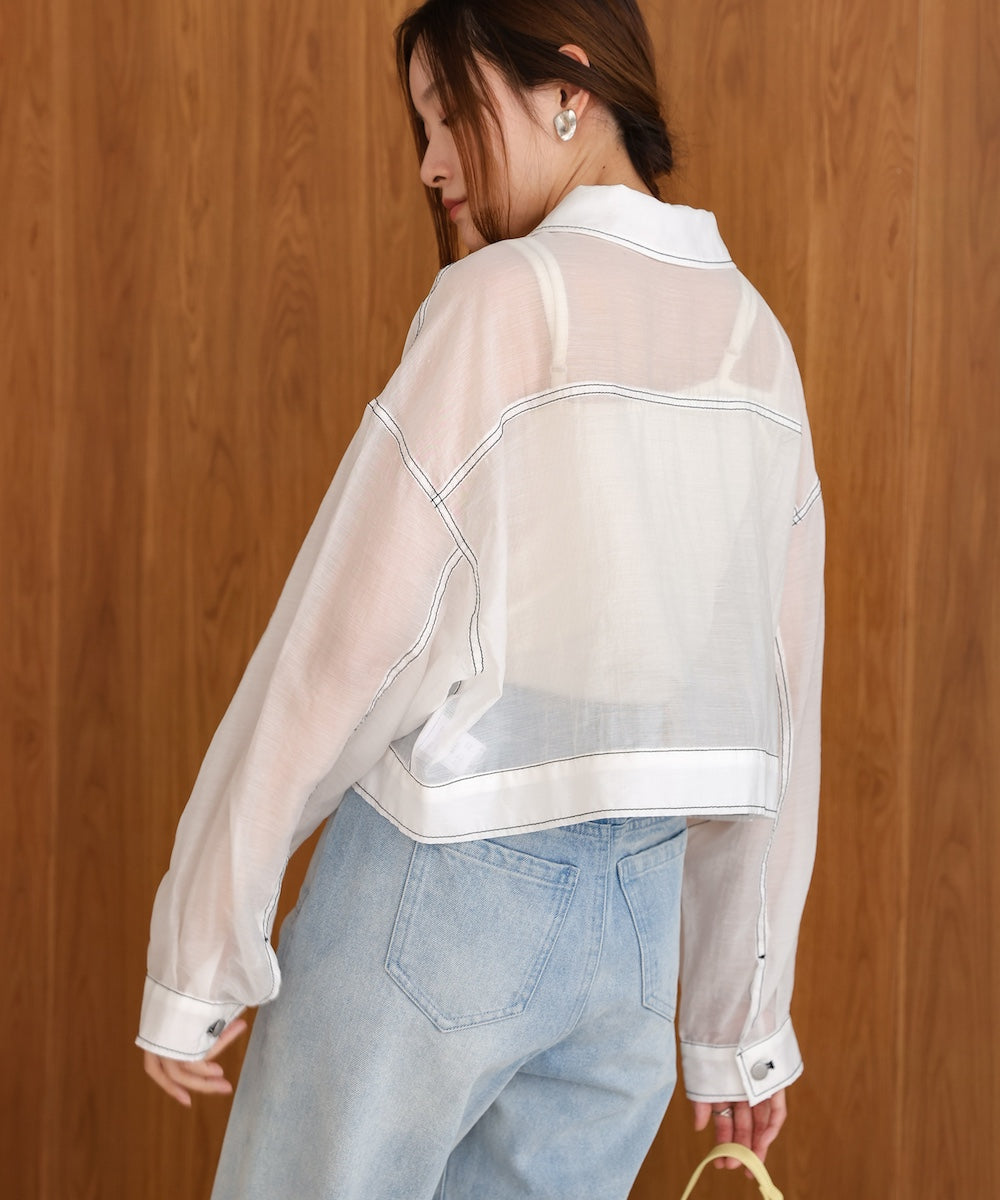 シアーシャツブルゾン