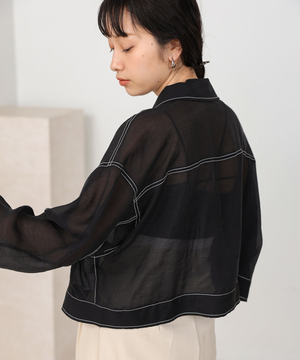 シアーシャツブルゾン