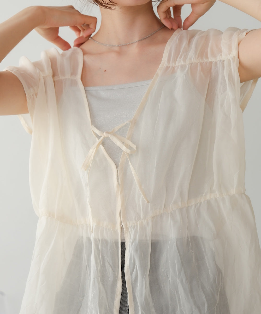 水光ラメカップ付きキャミソール