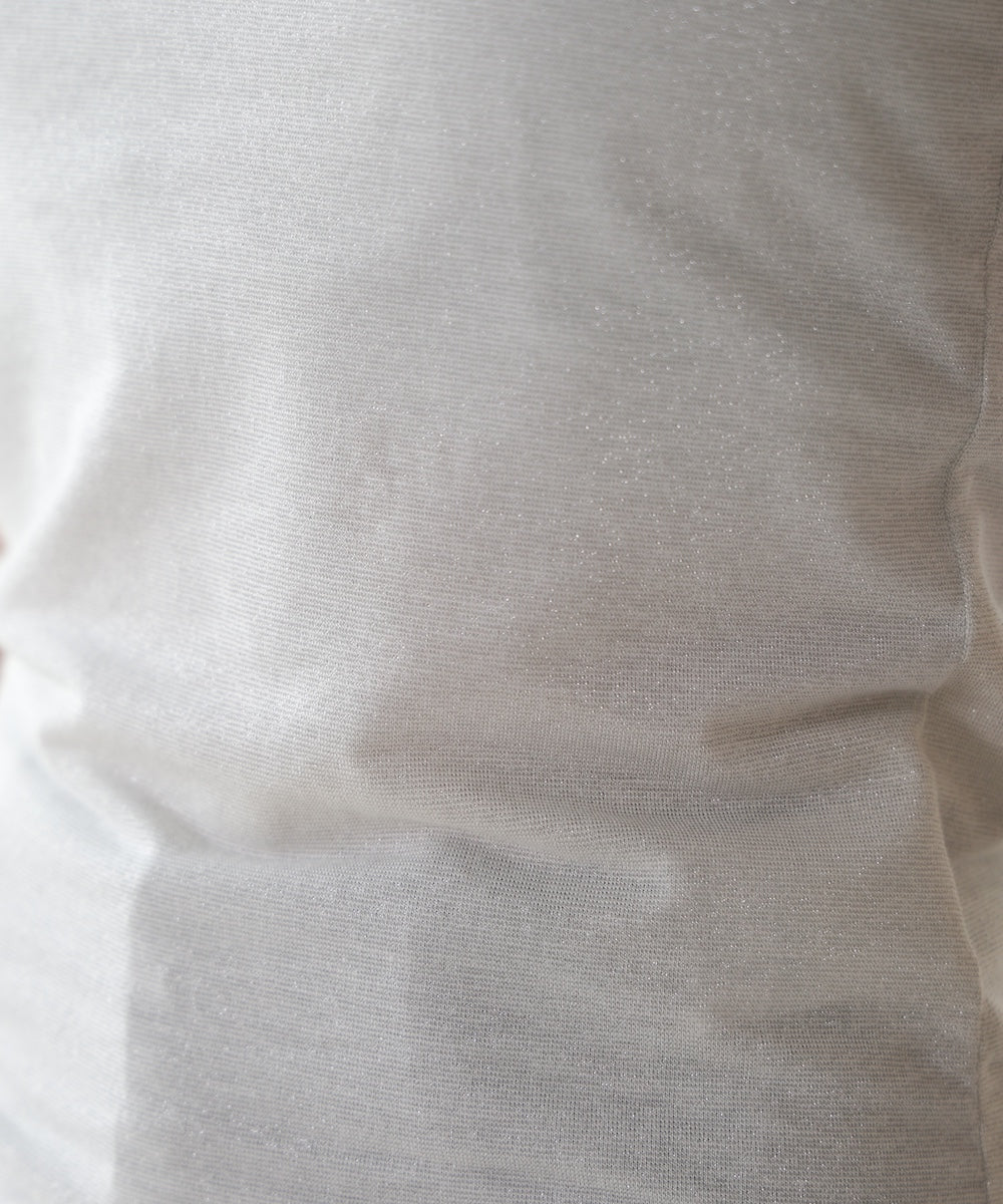 水光ラメカップ付きキャミソール