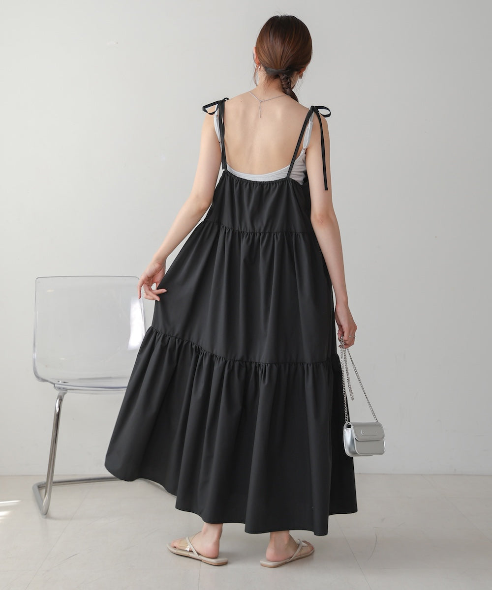 水光ラメカップ付きキャミソール