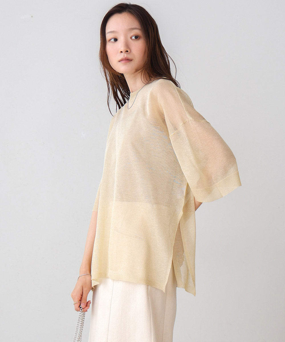 シアーラメニットプルオーバー