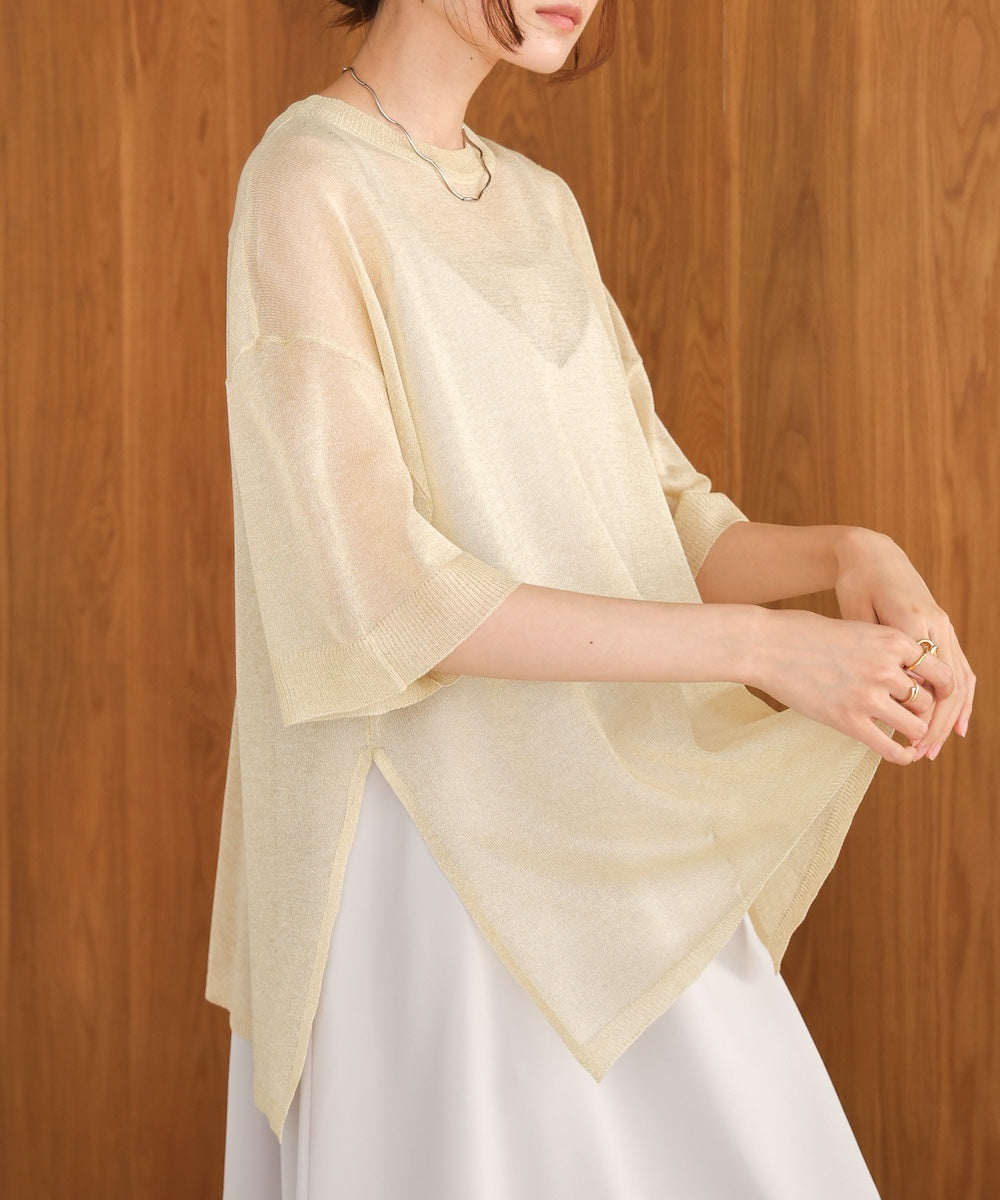 シアーラメニットプルオーバー