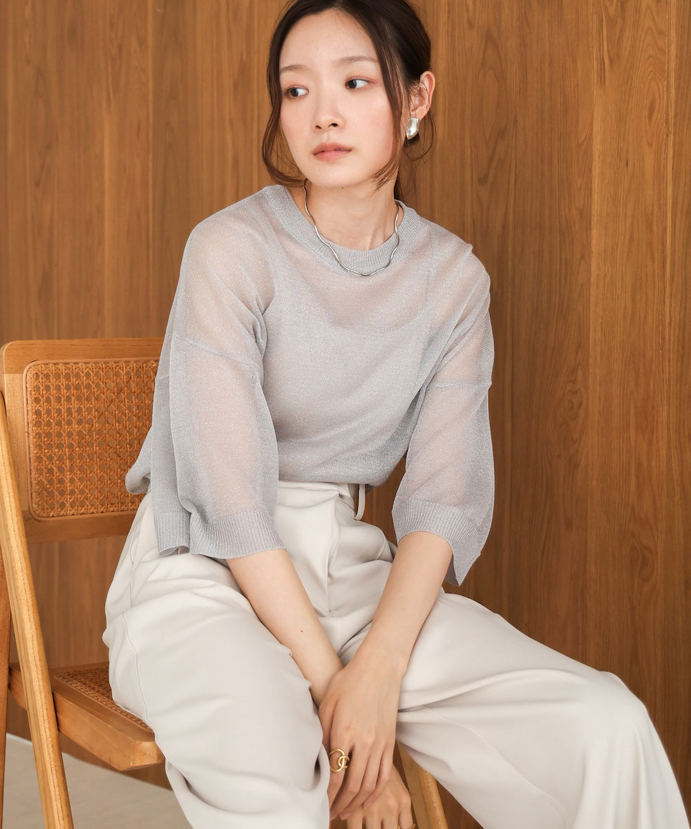 シアーラメニットプルオーバー