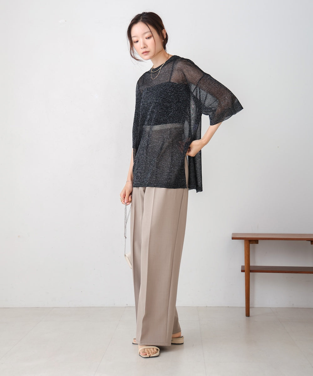 シアーラメニットプルオーバー