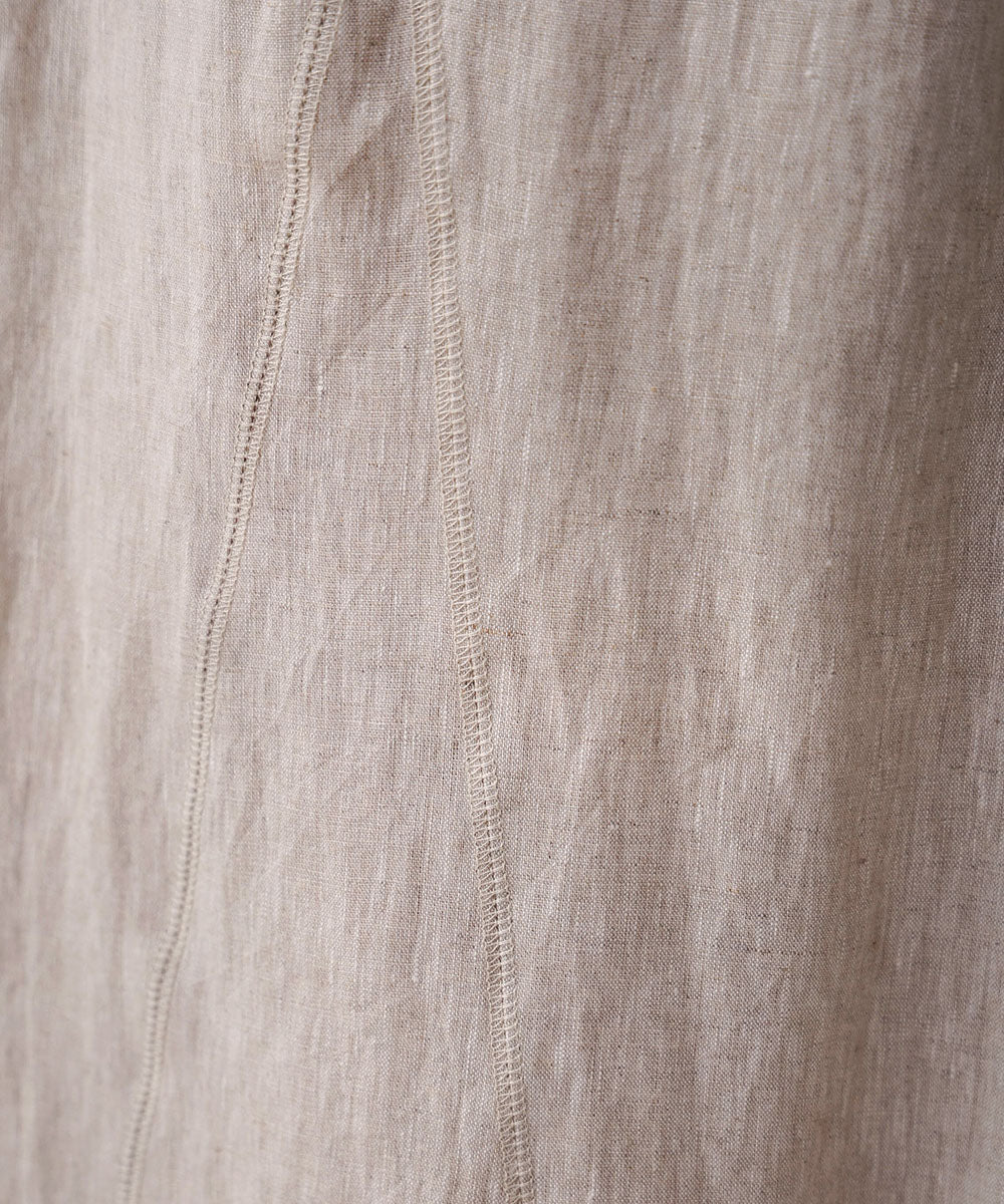 リネン100%パネルスカート