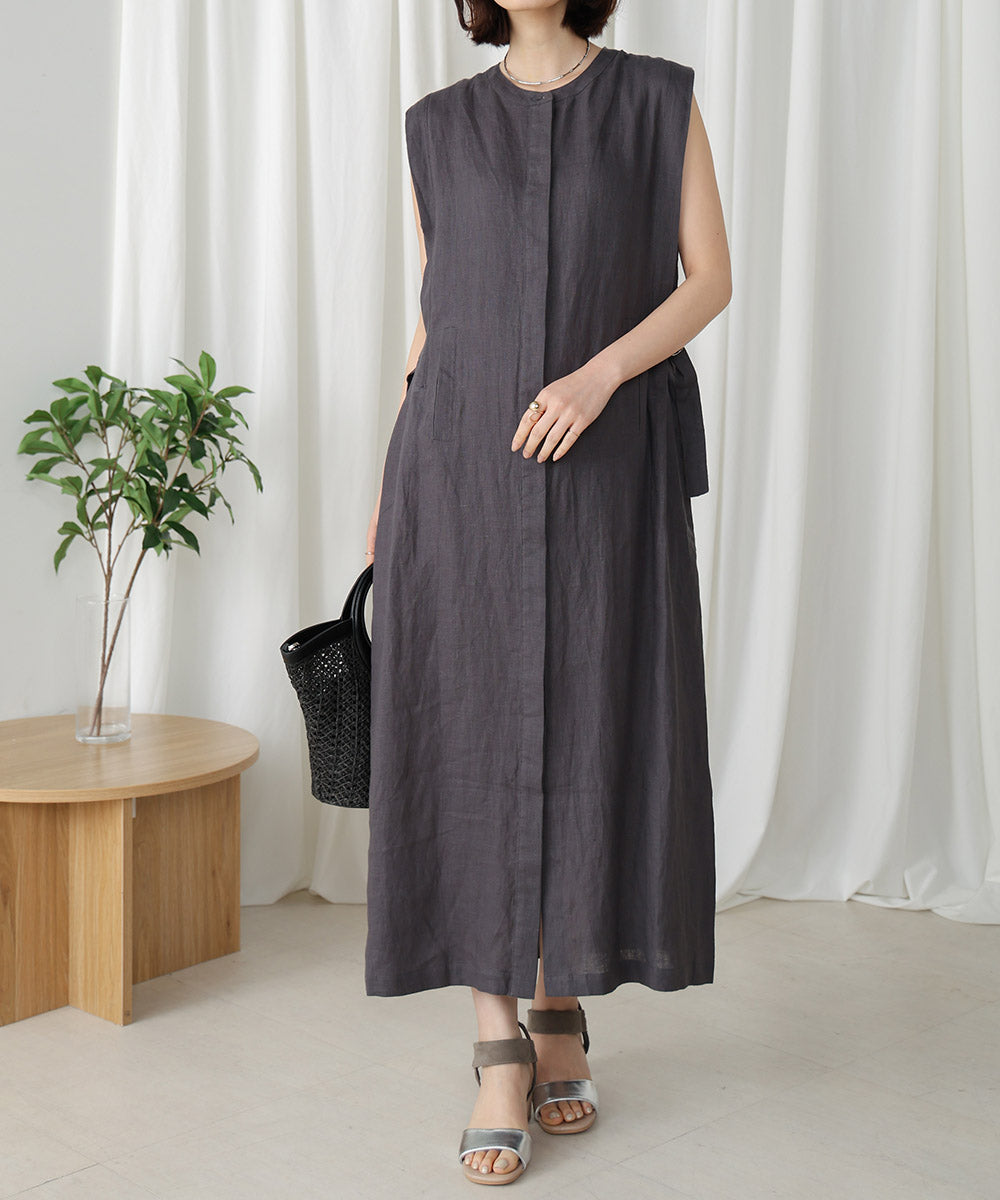 リネンタック切替ワンピース