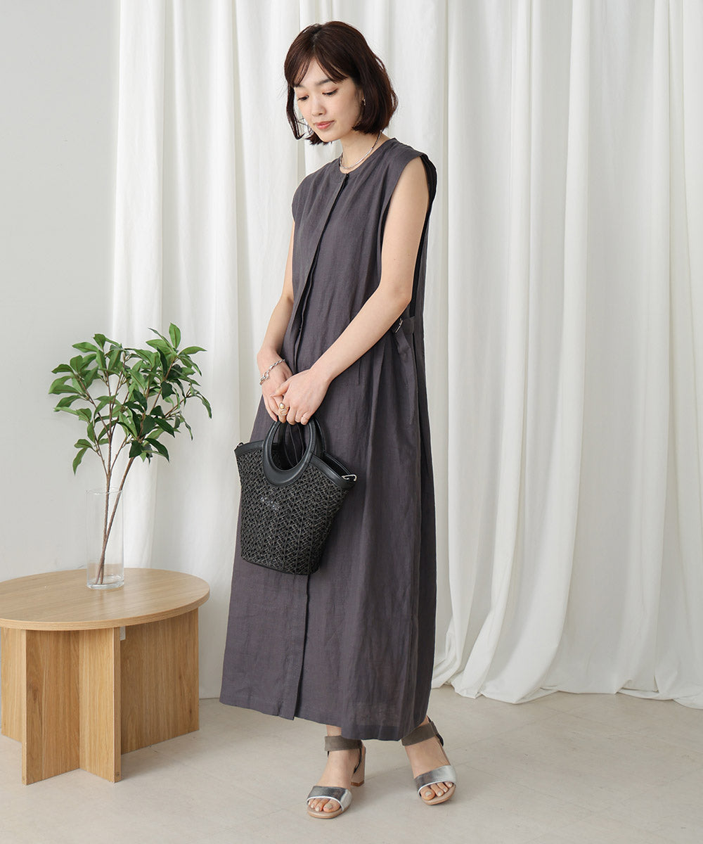 リネンタック切替ワンピース