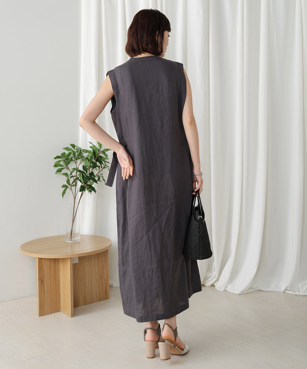 リネンタック切替ワンピース