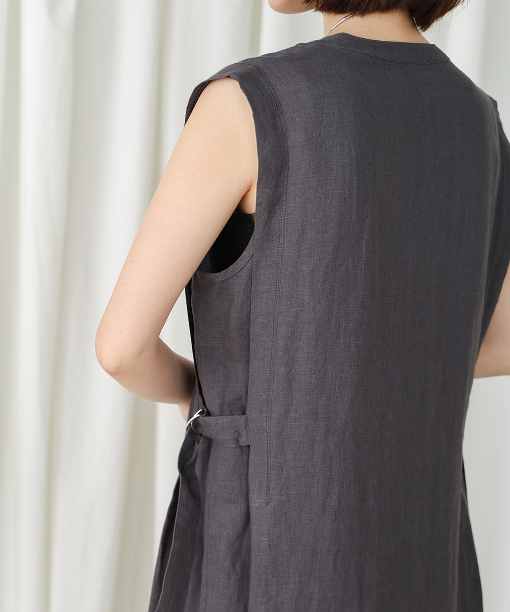 リネンタック切替ワンピース