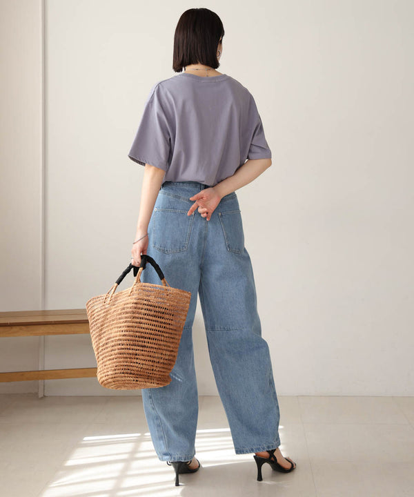 コクーンデニムパンツ