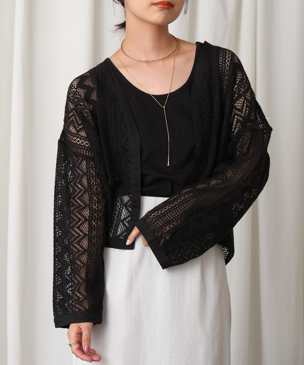 【WEB限定】レースカーデ&タンクセット