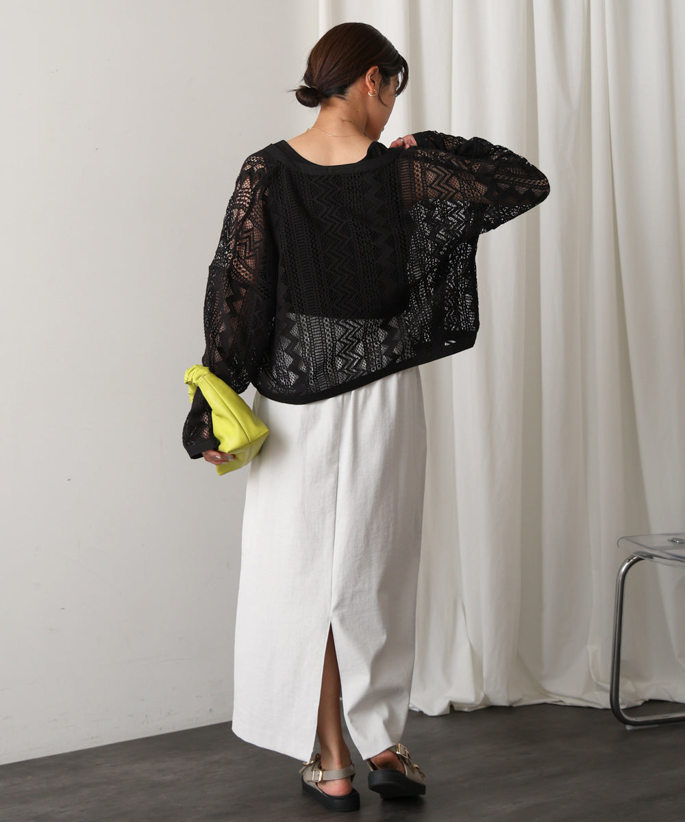 【WEB限定】レースカーデ&タンクセット