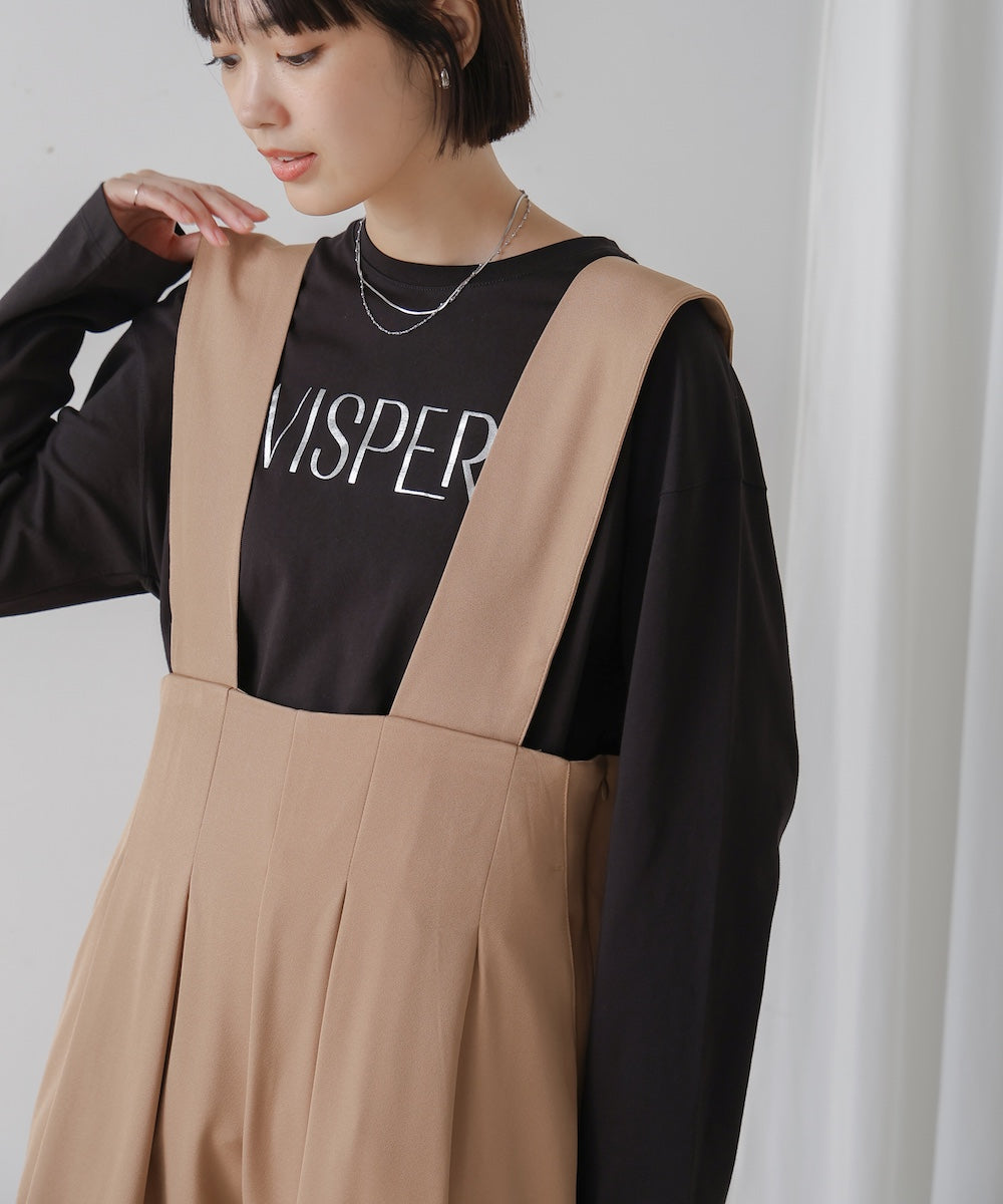 【WEB限定】ハイウエストサロペット