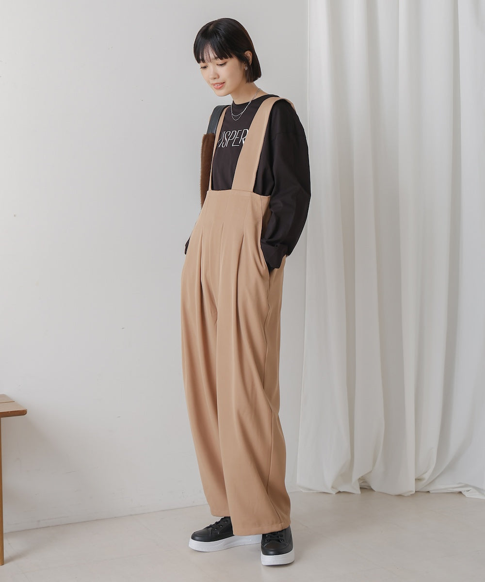 【WEB限定】ハイウエストサロペット