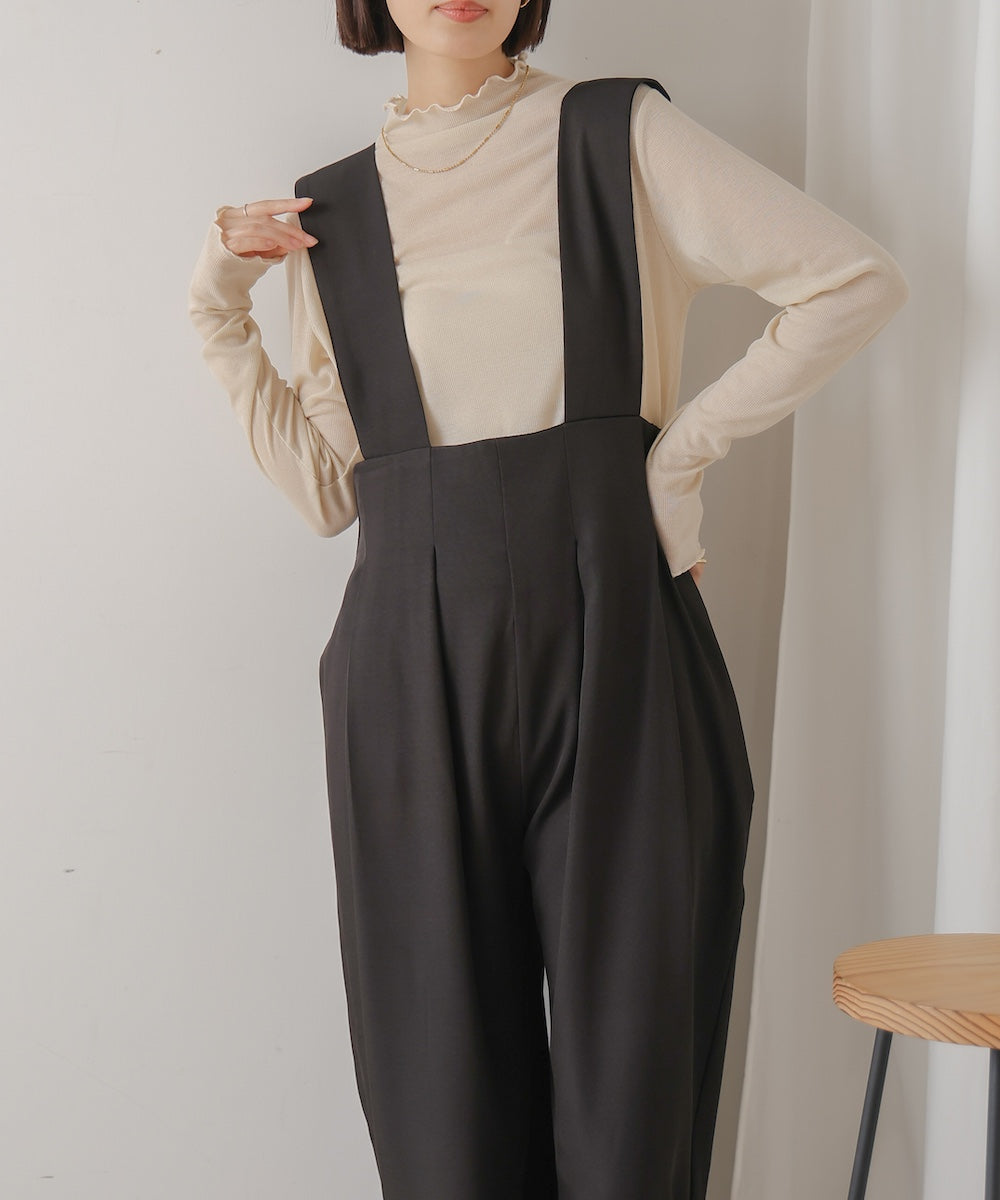 【WEB限定】ハイウエストサロペット